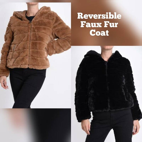Reversible Faux Fur Coat