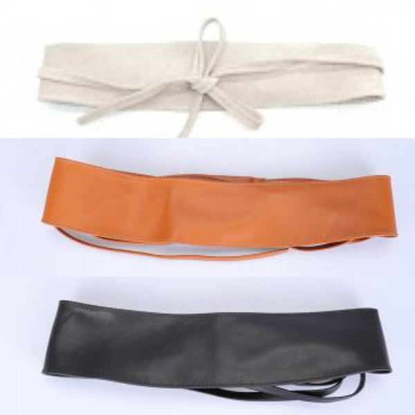 Leren knoop riem Lola