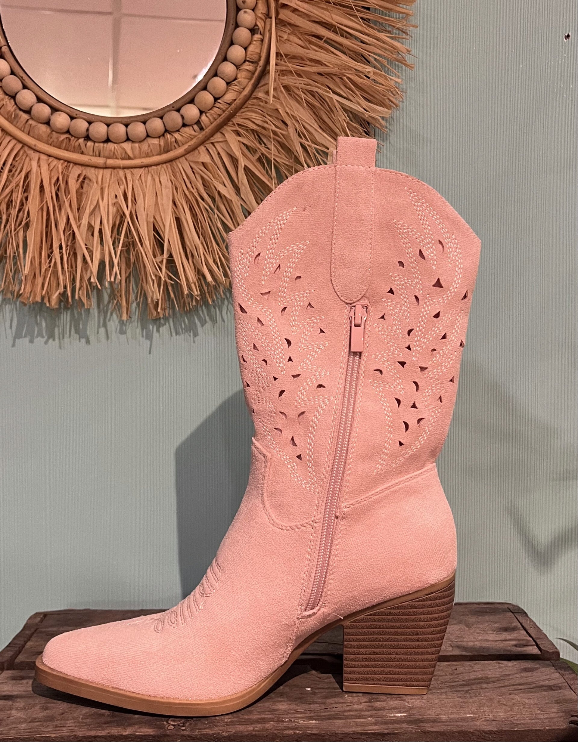 Cowboy laarsje - Roze