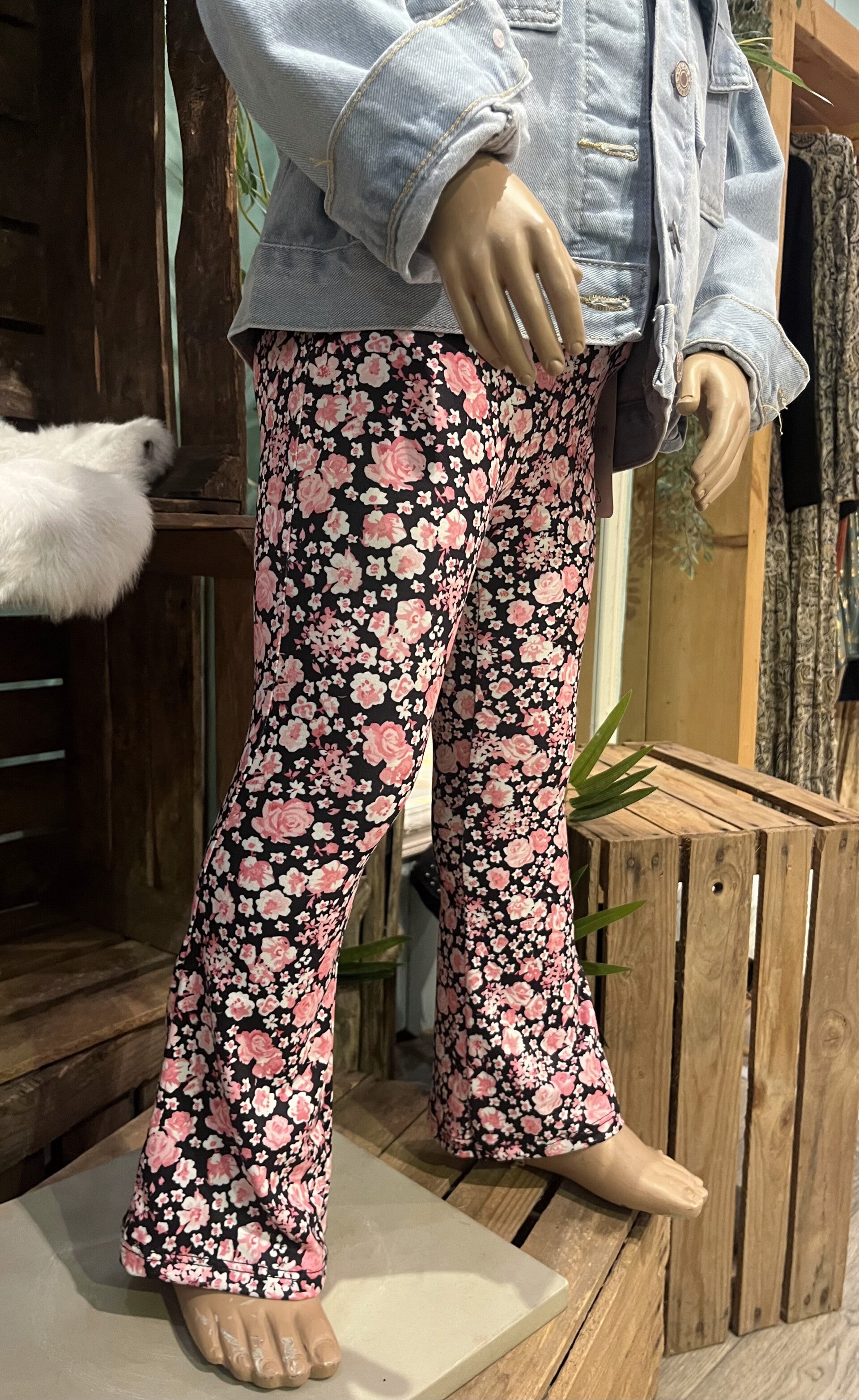 Flared broek Flower