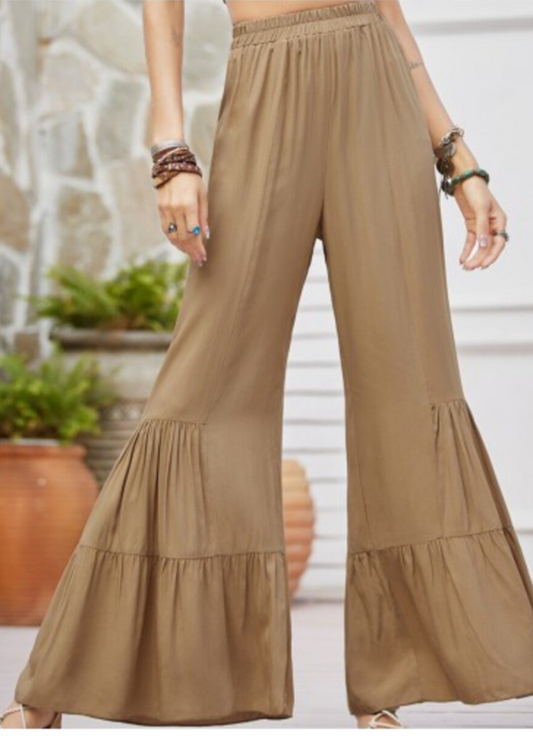 Cotton Flared Pants