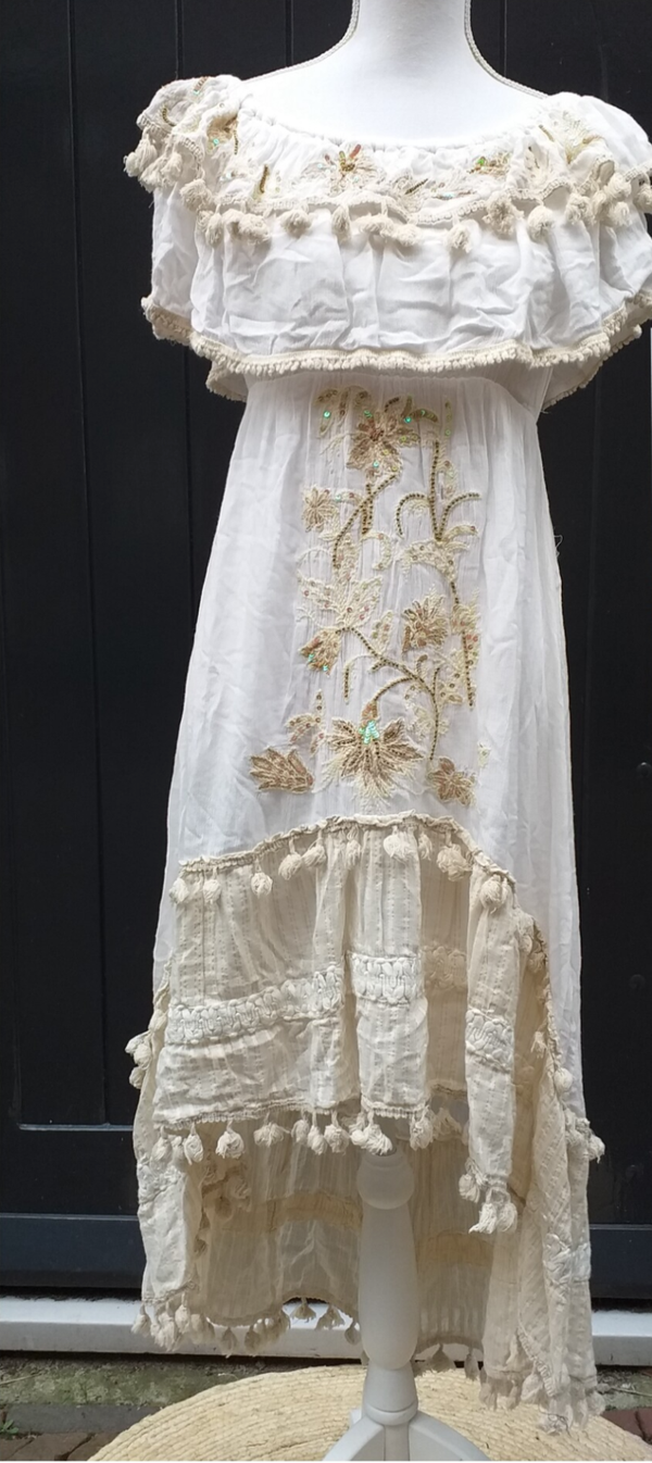 Off-Shoulder Ibiza Dress wit