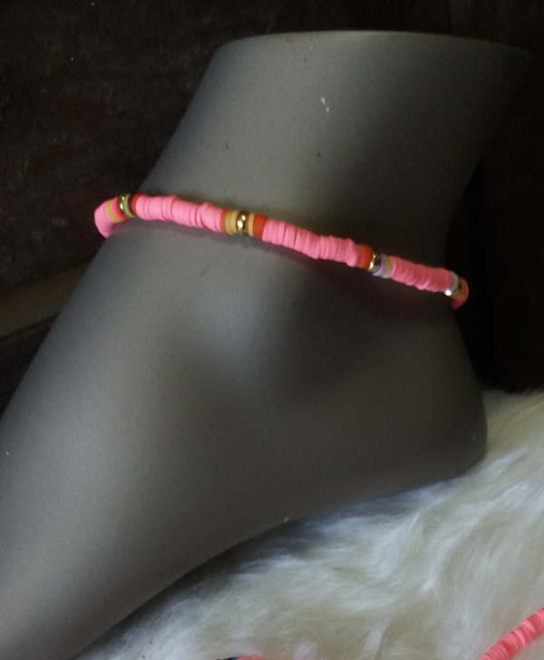 Surf enkelbandje Roze 