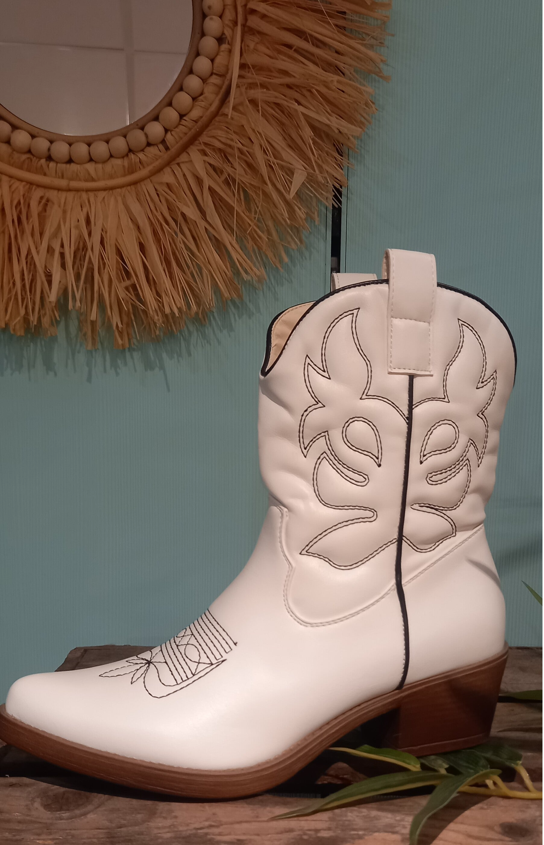 Cowboylaarsje Yve -wit