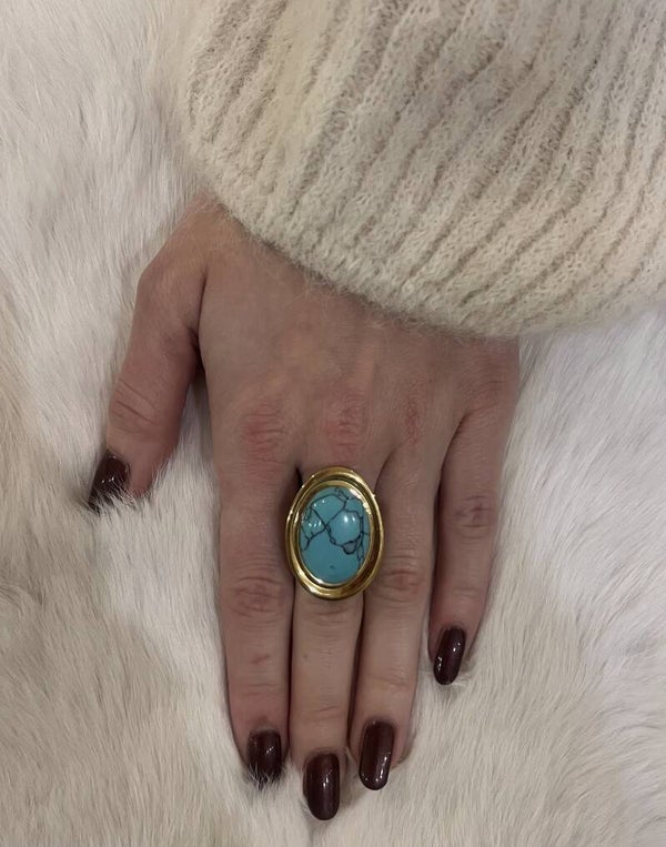 Gouden Ring - Azuur