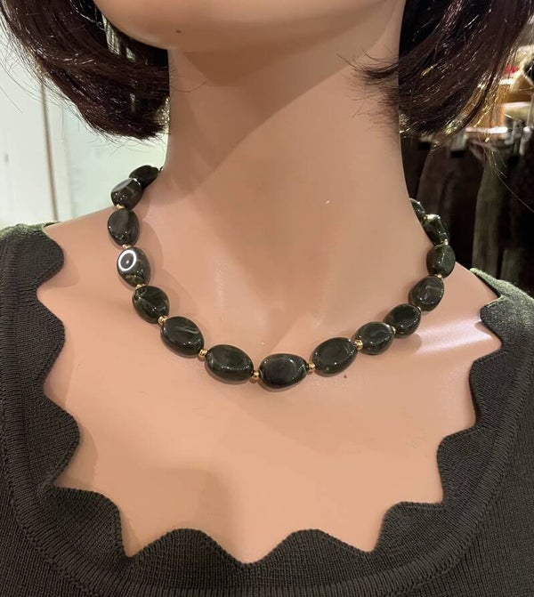 Ovalen Kralenketting - Groen