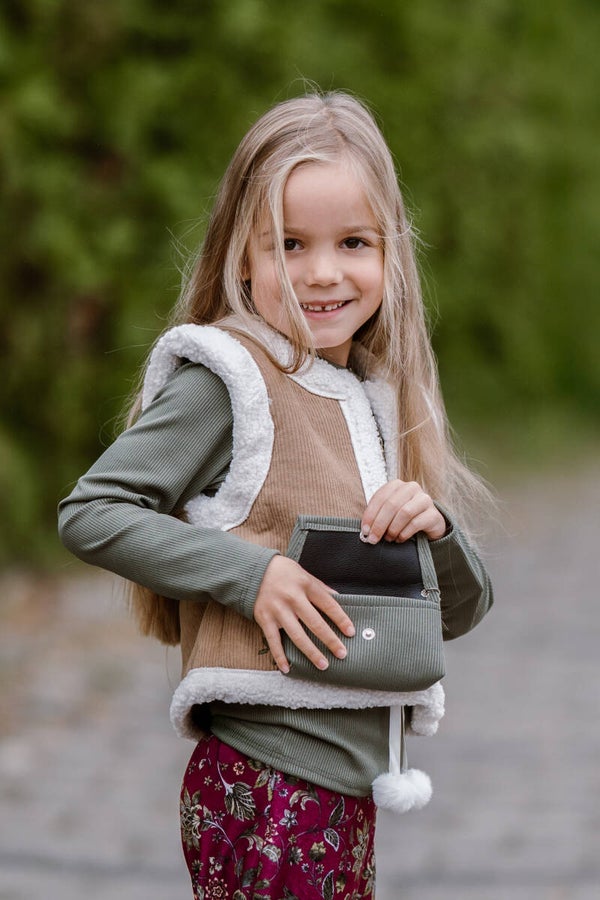 Flora Teddy Gilet - Bruin