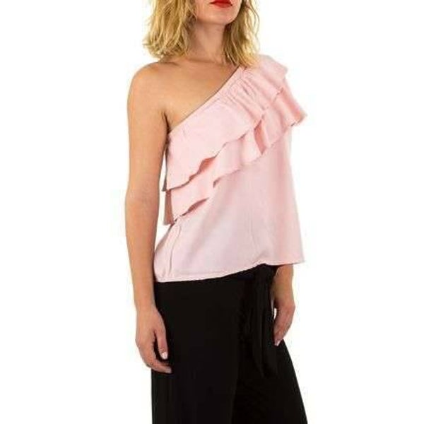 Top one shoulder roze