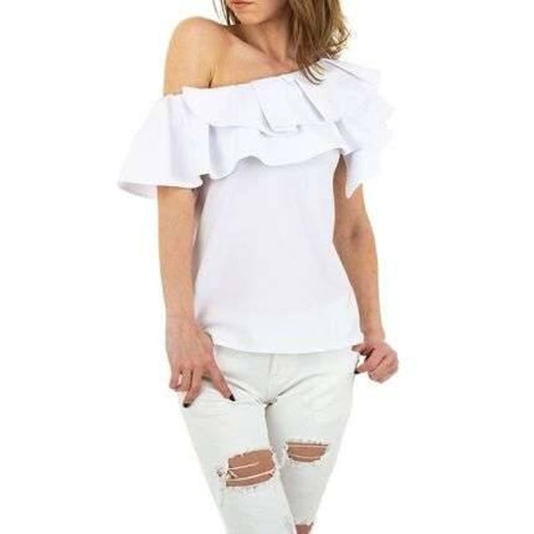 Ibiza top one shoulder wit