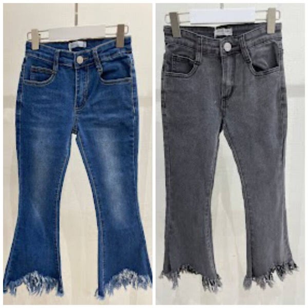 Flared Fringe Jeans