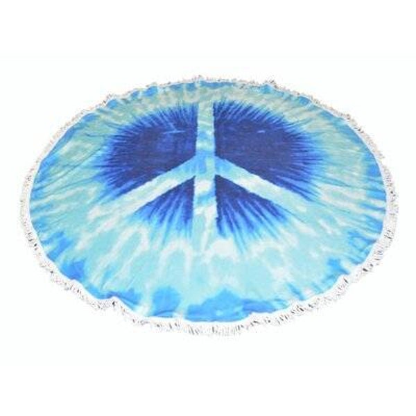 Roundie strandlaken 'Peace'