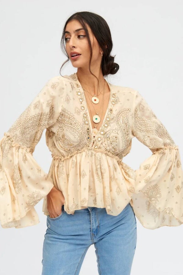 Boho top glam