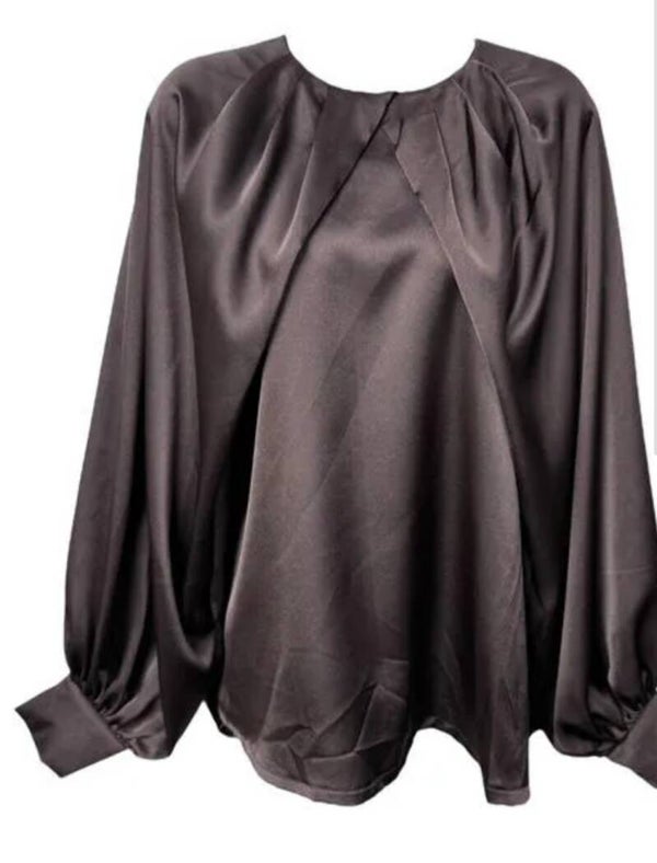 Blouse Kyra -donkerbruin