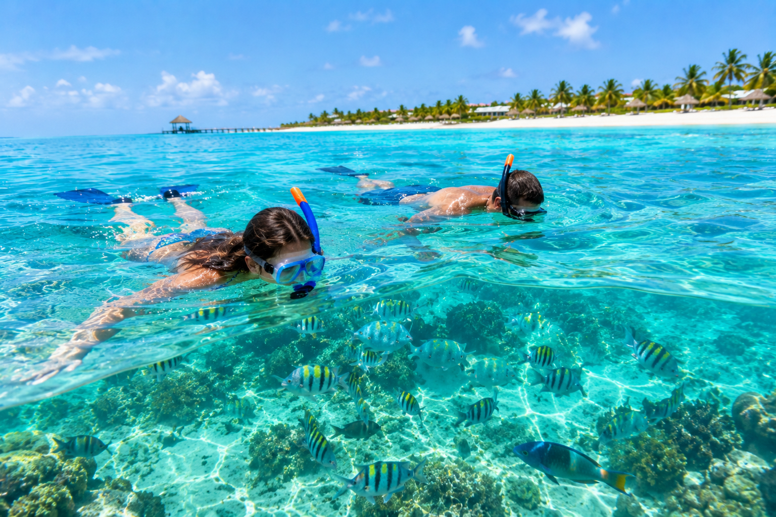 Snorkel en Cayo Santa María, CubaRoute