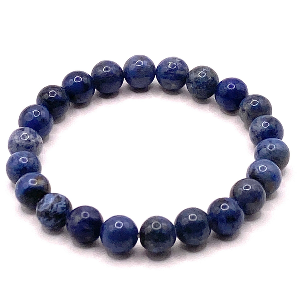 Flexibles Armband mit Dumortierit Edelsteinen