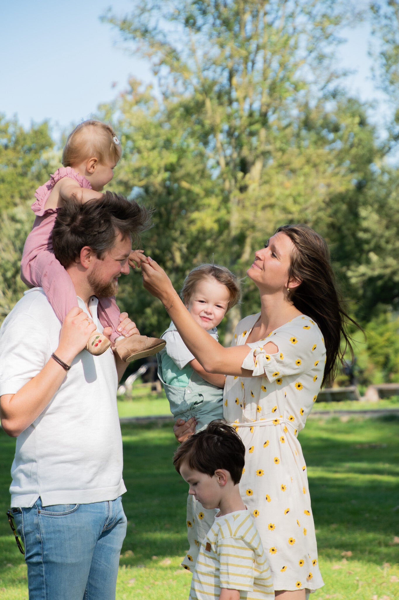 knusse familiefoto gezinnetje