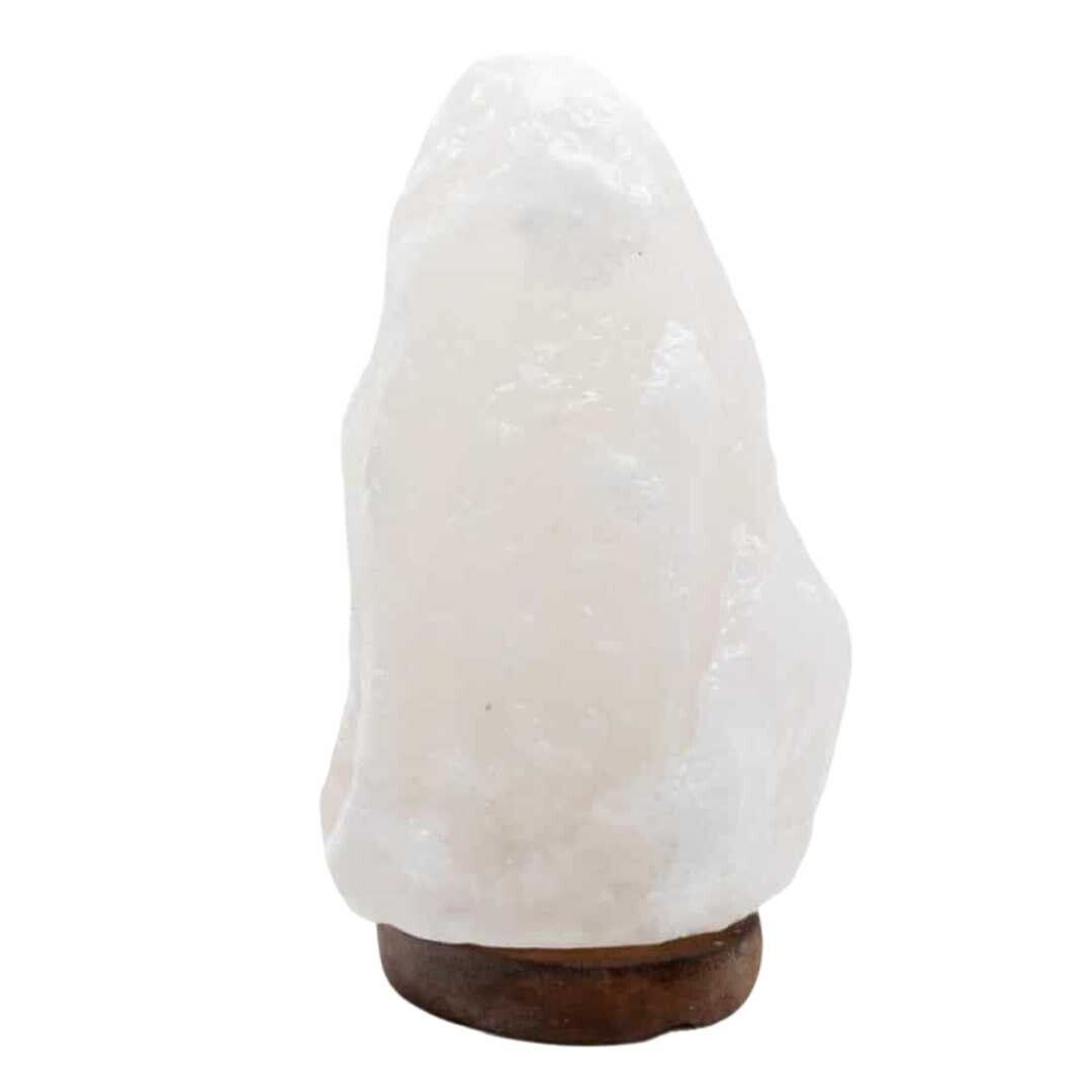 Himalaya zoutlamp wit incl. stekker en lampje  1-2 kg