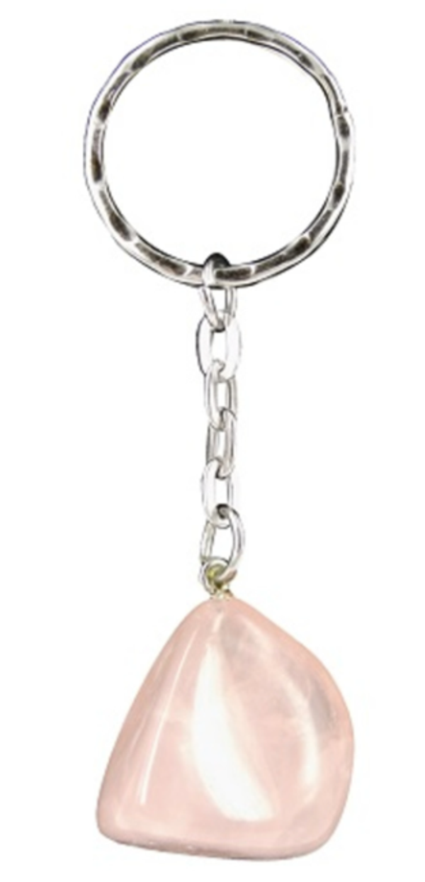 Rozenkwarts sleutelhanger