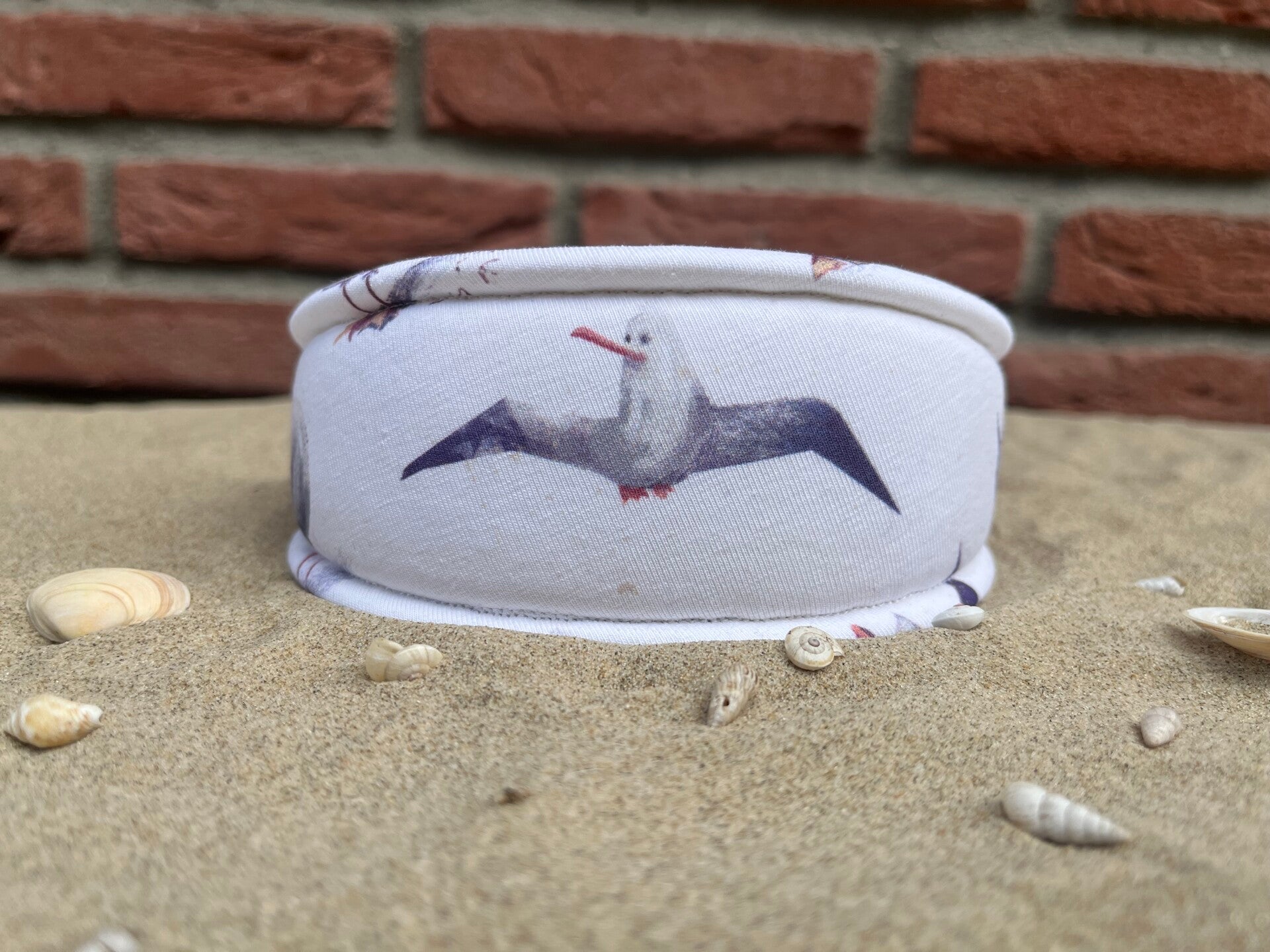 Windhundhalsband „Möwen“ | Zugstopp