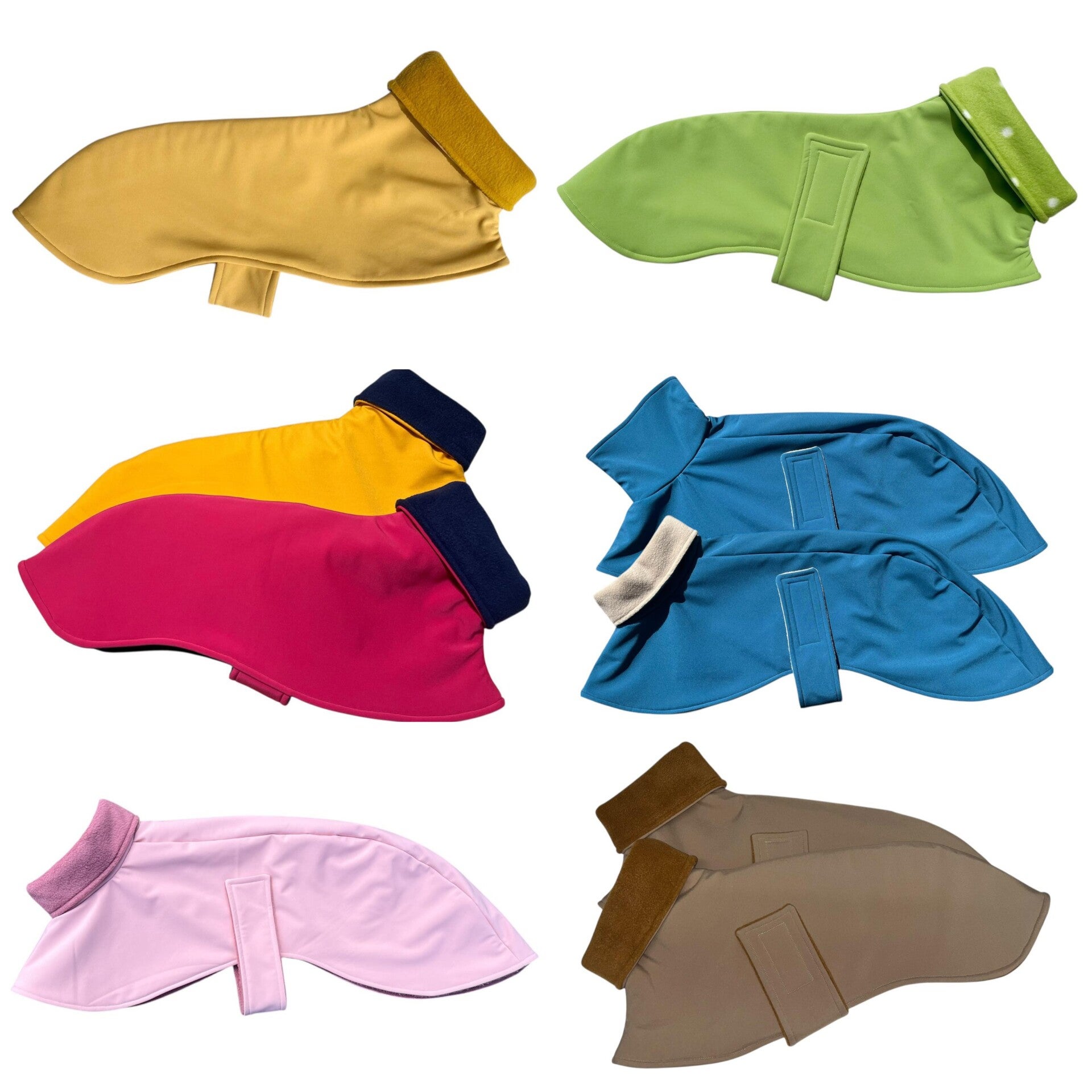 Windhundmantel aus Softshell & Polarfleece, individuelle Farbwahl