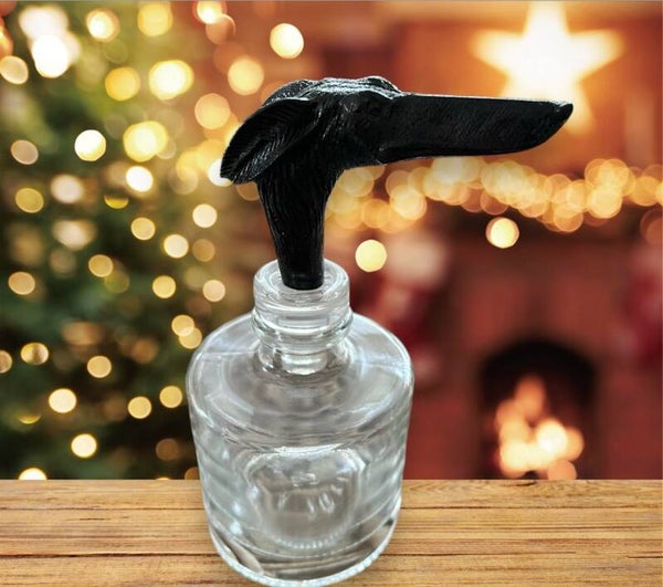 Flaschenverschluss Windhundkopf, Longnose schwarz