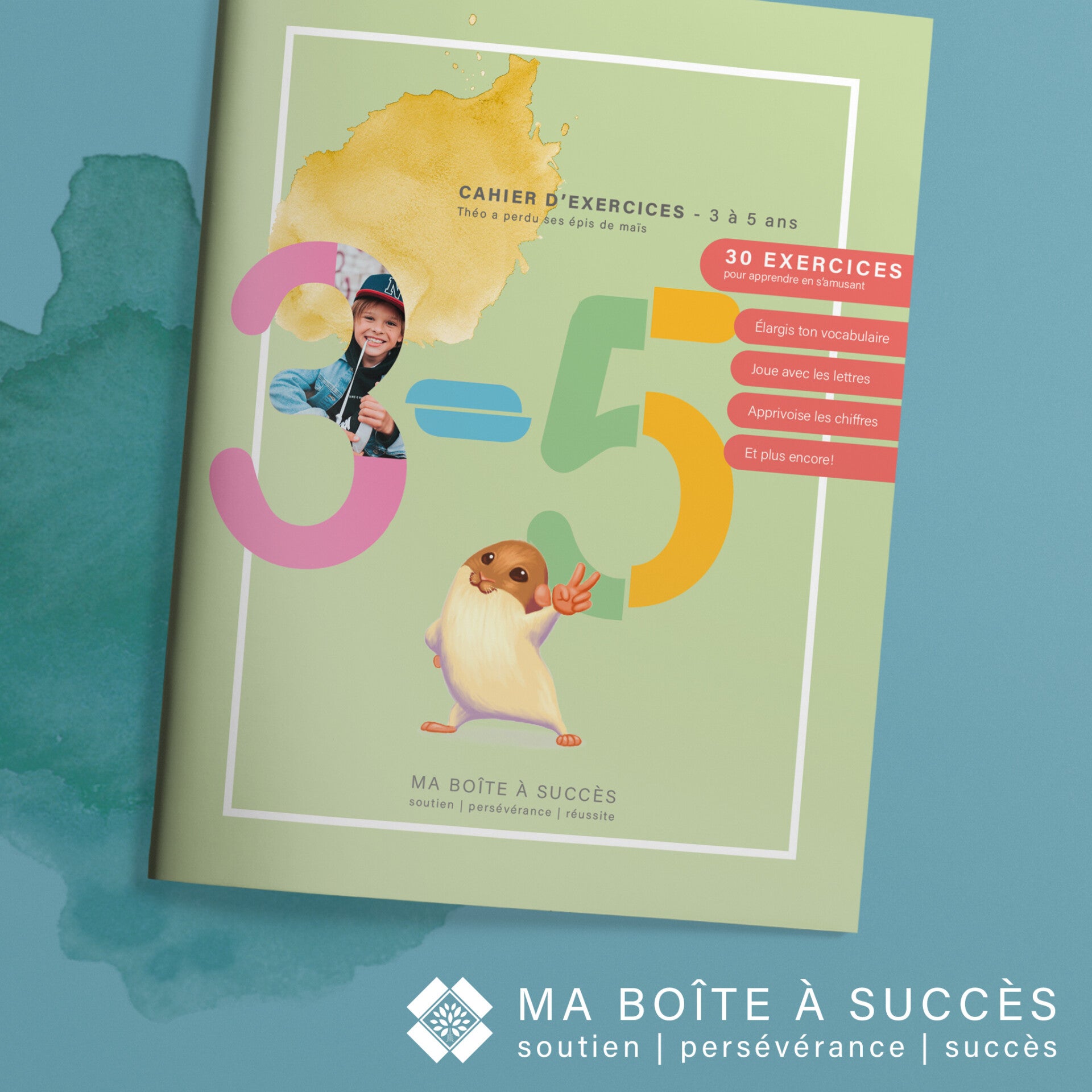 Théo a perdu ses épis de maïs Cahier d'exercice 3-5 ans