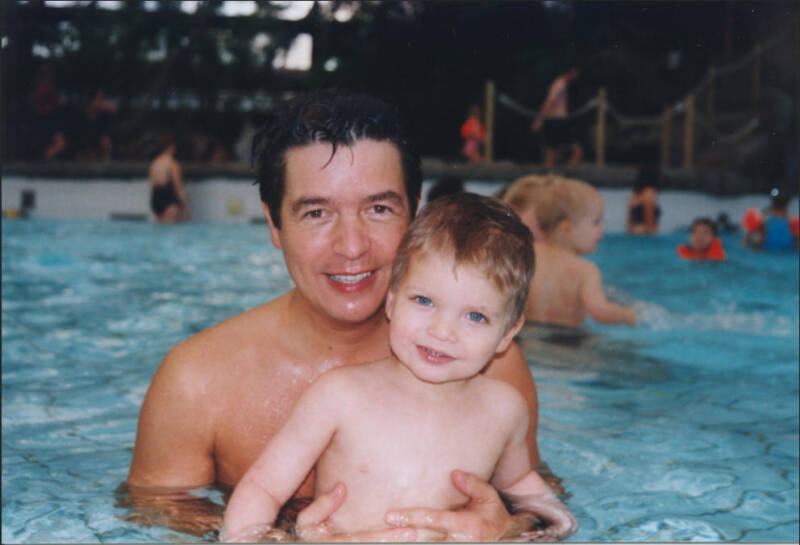 Ron Schrijver met Tom