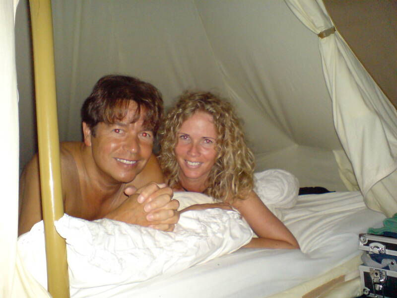 Ron Schrijver en Paulien kamperen