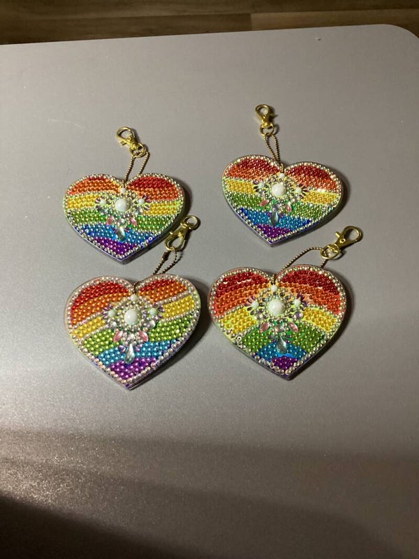 Rainbow Heart 2 sided