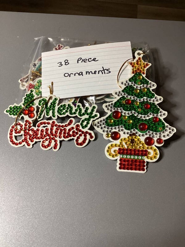 38 piece Christmas ornament. Set