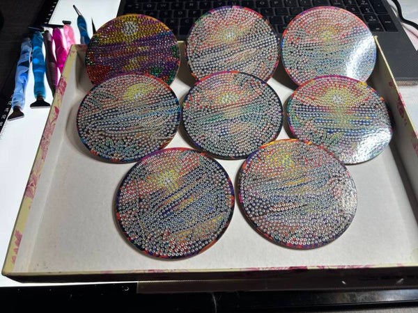 Sunrise/subset coasters
