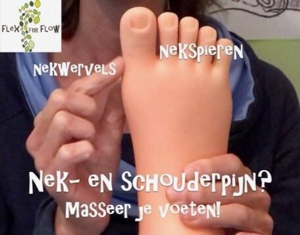 Nek- en schouderpijn, masseer je voeten