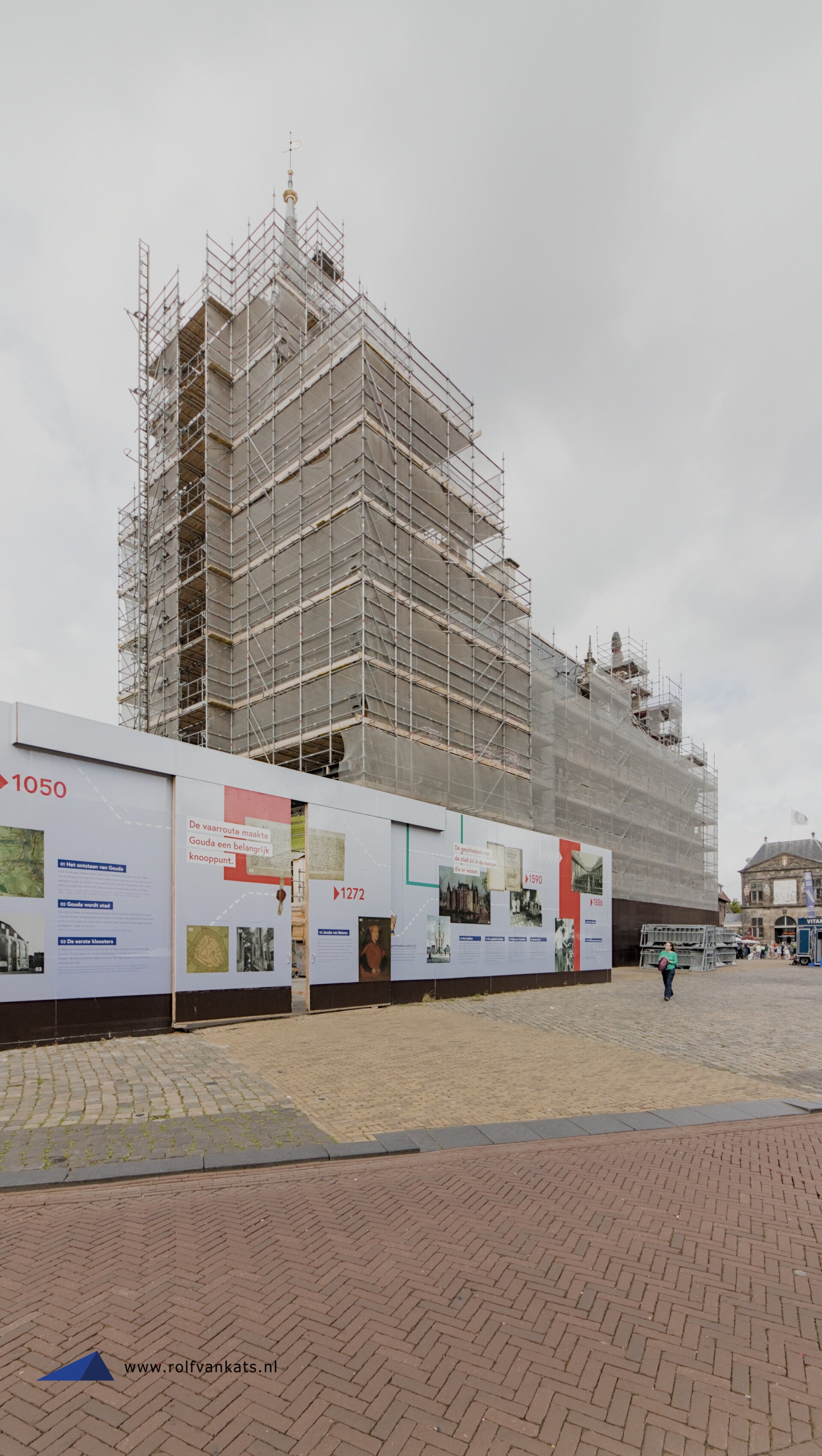 Stadhuis van Gouda tijdens verbouwing
