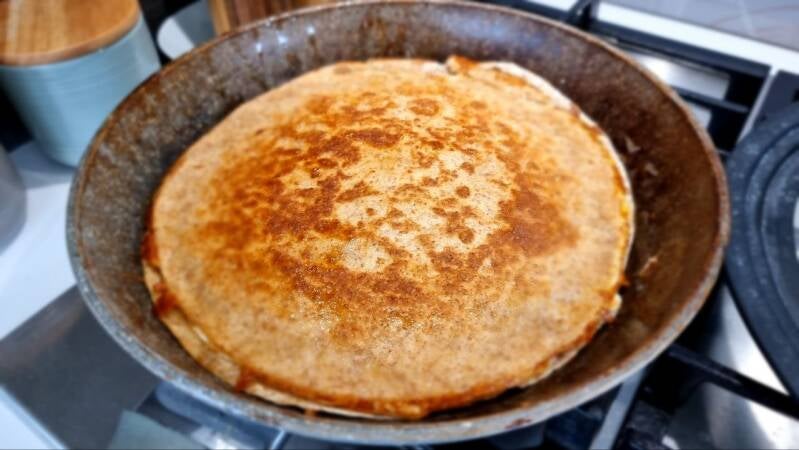 Tortileta s šunko in sirom - recept Kuilnastično