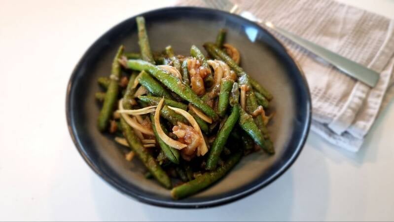 Stročji fižol v solati - recept Kulinastično