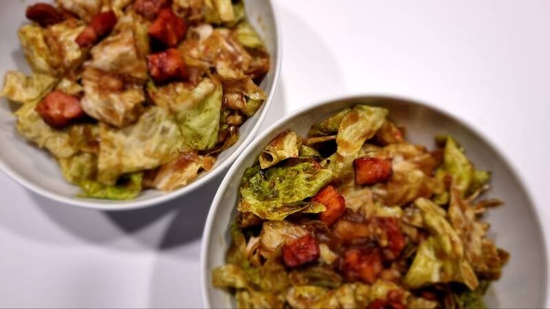 Castelfranco radič s pečeno slanino - recept Kulinastično