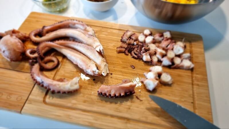 Hobotnica v solati - recept Kulinastično