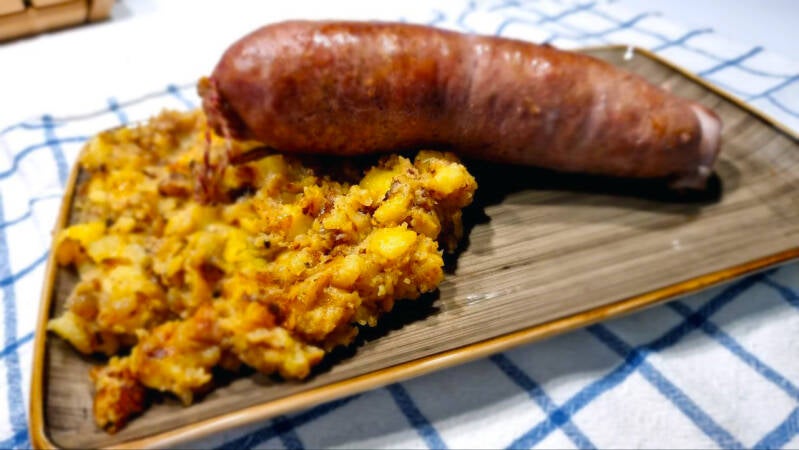 Šobelj s praženim krompirjem - recept Kulinastično