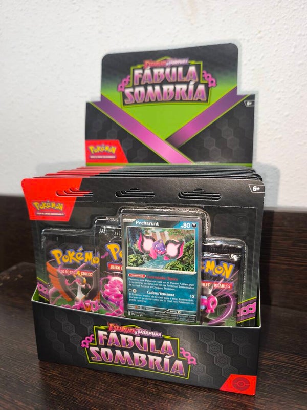 Blíster Pokémon TCG: Fábula Sombría | Escarlata y Púrpura | Español