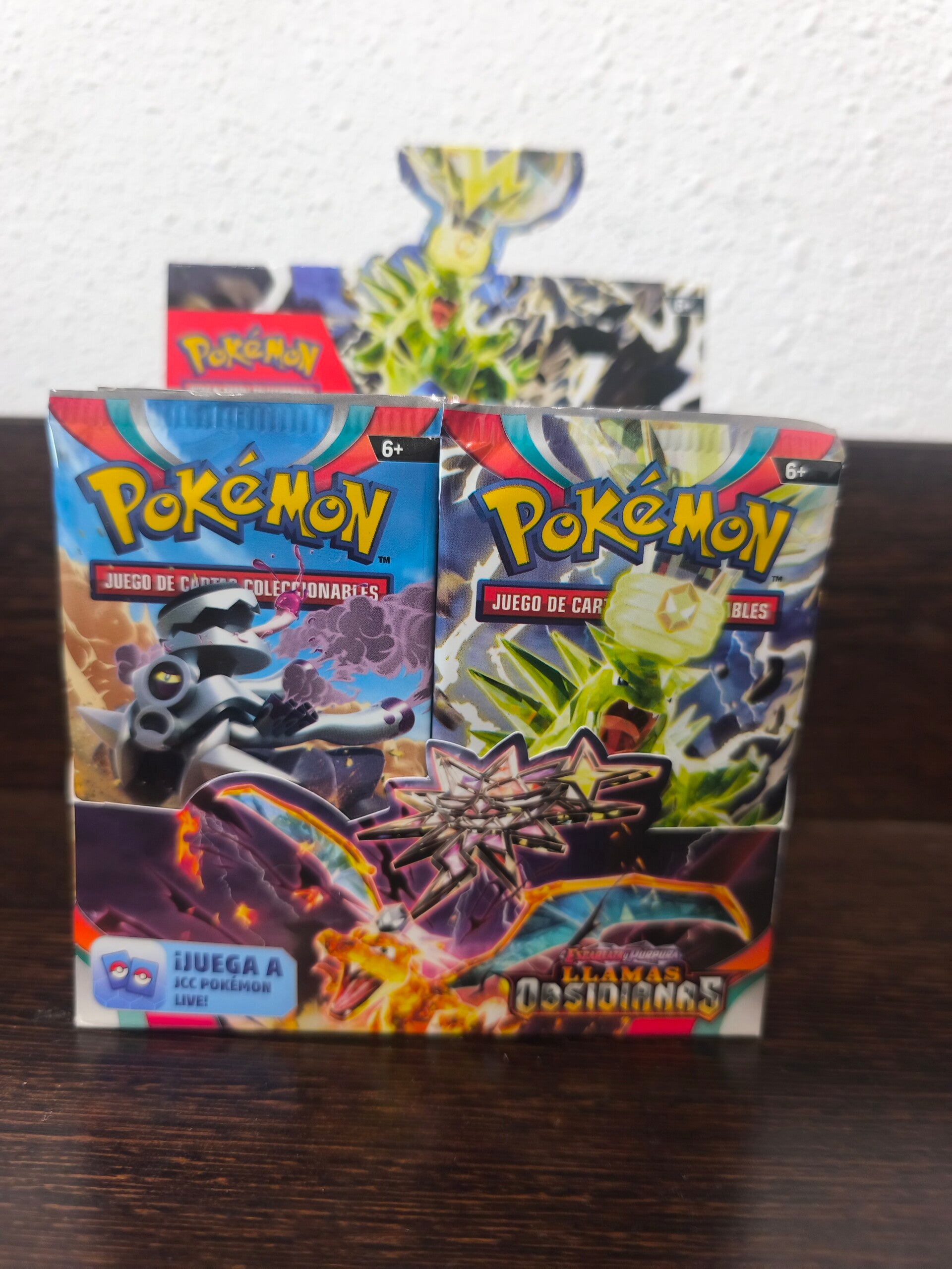 Sobres Pokémon Llamas Obsidianas Español