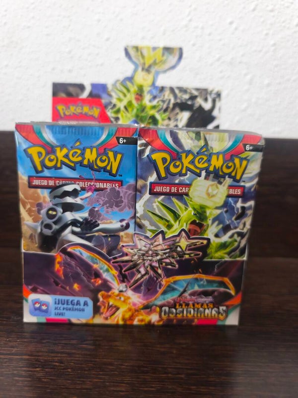 Sobres Pokémon Llamas Obsidianas Español
