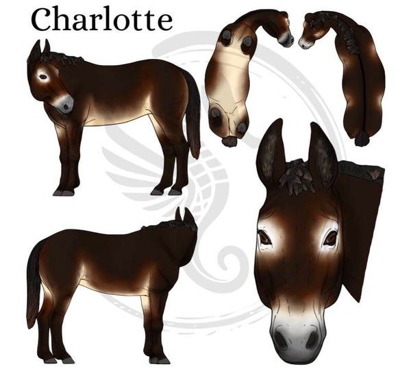 PO // Charlotte (mid mane) - Seal Brown