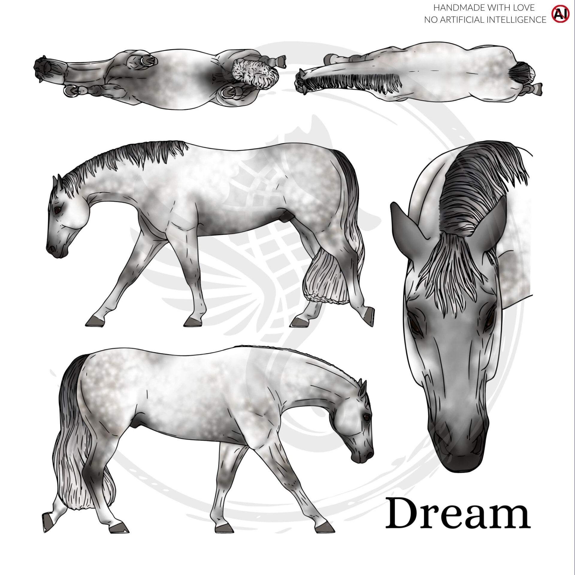 PO // Dream (wild mane) - Dapple Grey