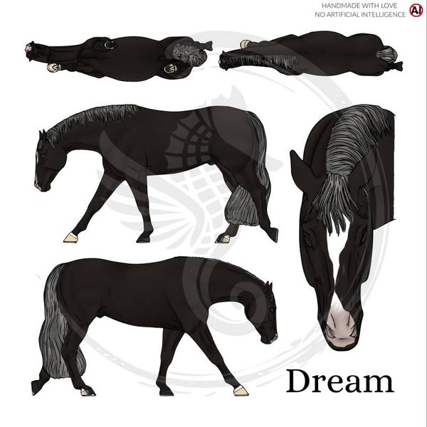 PO // Dream (trim mane) - Black Silver