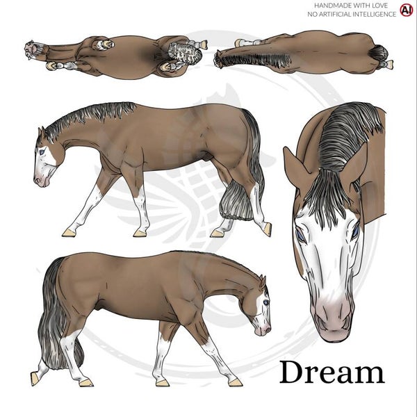 PO // Dream (wild mane) - Champagne Silver
