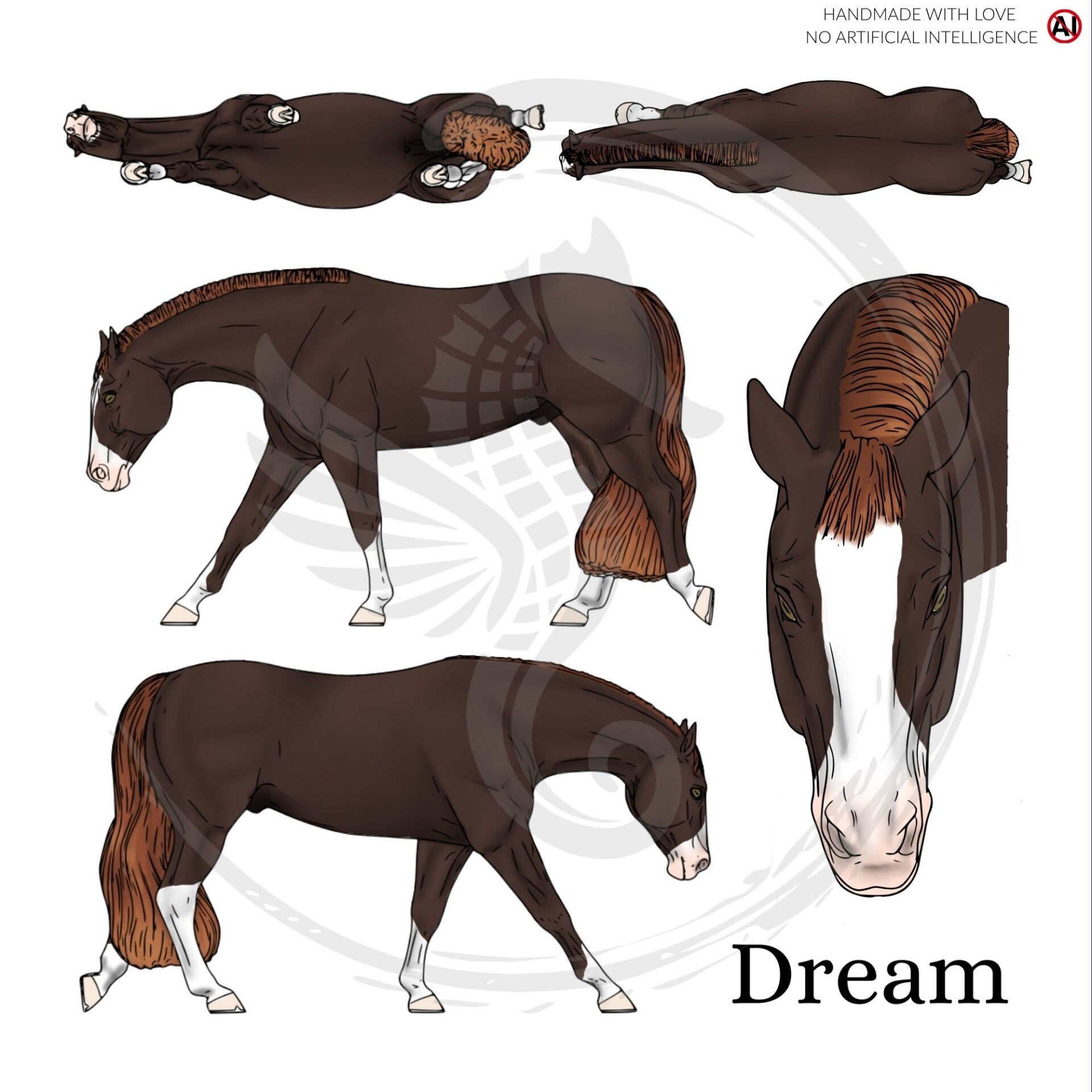 PO // Dream (trim mane) - Liver Chestnut