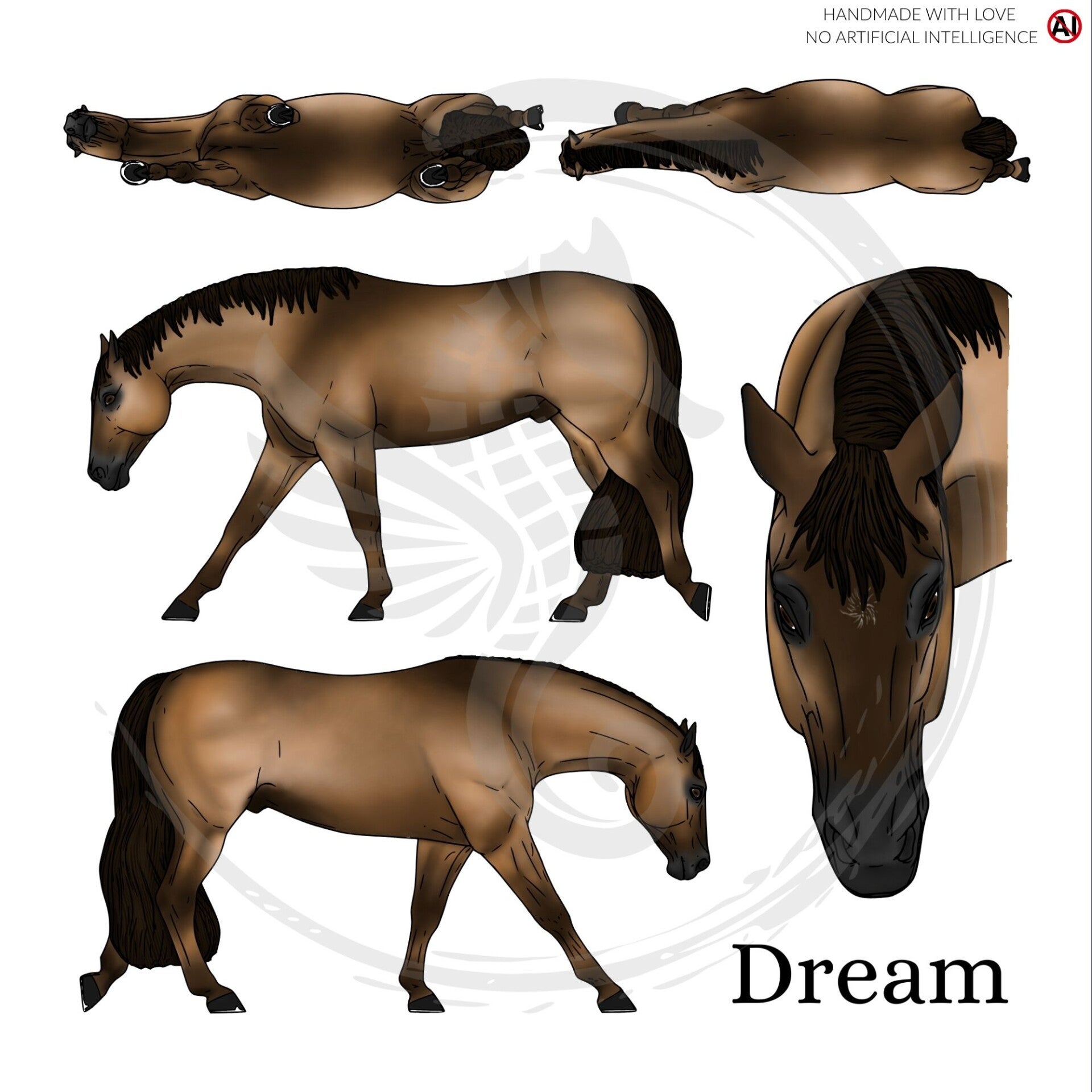 PO // Dream (wild mane) - Sooty Buckskin