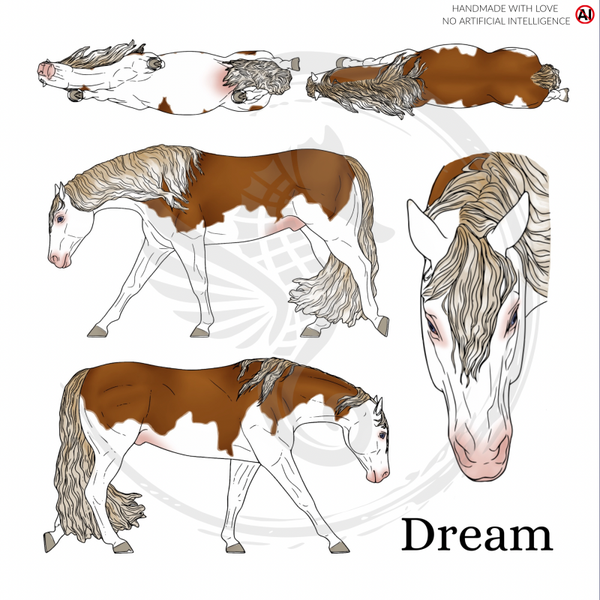 PO // Dream (long mane) - Flaxen Chestnut Splash