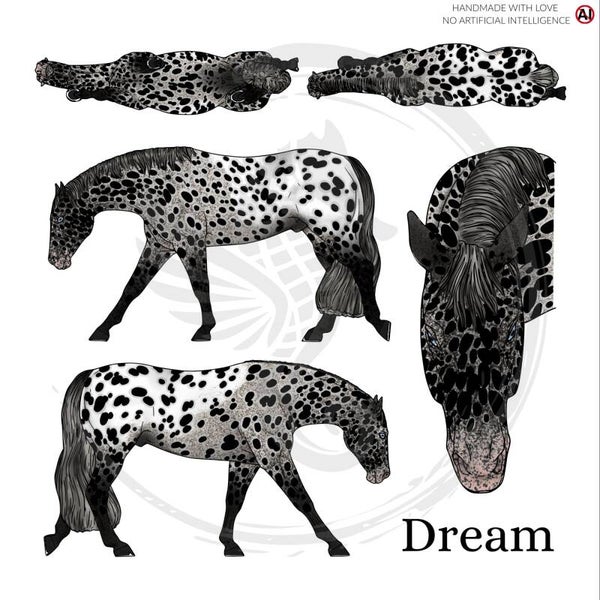 PO // Dream (wild mane) - Black Leopard Blanket