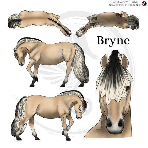PO // Bryne (trim mane) - Brunblakk